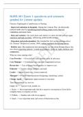 NURS 301 Exam 1 questions and answers&NewLine;graded A&plus; &vert; latest update&NewLine;Florence Nightingale's Contributions to Nursing&NewLine;- Improved sanitation in hospitals&colon; During the Crimean War&comma; she drastically&NewLine;reduced death rates by introducing handwashing&comma; proper w