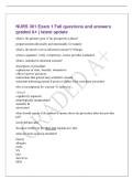 NURS 301 Exam 1 Fall questions and answers&NewLine;graded A&plus; &vert; latest update&NewLine;what is the primary goal of the preoperative phase&quest;&NewLine;prepare patient physically and emotionally for surgery&NewLine;what is the nurse's role in informed consent&quest; &lpar;3 things&rpar;&NewLine;witness si