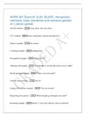 NURS 301 Exam &num;1 &lpar;LUV&comma; SLANT&comma; therapeutic&NewLine;methods&comma; bias&rpar; questions and answers graded&NewLine;A&plus; &vert; latest update&NewLine;SLANT method - sit up&comma; listen&comma; ask&comma; nod&comma; track&NewLine;LUV method - listen&comma; understand&comma; validate &lpar;and then fix&rpar;&NewLine;Silence example - eye contact&NewLine;Listening 