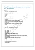 Nurs 301 class 2 questions and answers graded&NewLine;A&plus; &vert; latest update&NewLine;andrology&NewLine;- study of the male reproductive system&NewLine;External structures for male&NewLine;- Scrotum&NewLine;- Testes&NewLine;- Penis&NewLine;Internal structures for male&NewLine;- Epididymis&NewLine;- Vas deferens &lpar;sperm complet