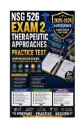 NSG 526 Exam 2&colon; Therapeutic Approaches Practice Test &vert; PMHNP Review Bank
