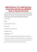 NURS 629 Exam 3 V1&ndash;V3 &vert; NURS 629 Peds &vert; Maryville University &vert; Actual Q&A with Rationale &lpar;NURS629 Exam 3&rpar;