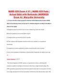 NURS 629 Exam 4 V1 &vert; NURS 629 Peds &vert; &NewLine;Actual Q&A with Rationale &lpar;NURS629 &NewLine;Exam 4&rpar; &vert; Maryville University
