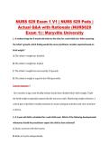 NURS 629 Exam 1 V1 &vert; NURS 629 Peds &vert; &NewLine;Actual Q&A with Rationale &lpar;NURS