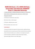 NURS 629 Exam 1 V1&ndash;V3 &vert; NURS 629 Peds &vert; Maryville University &vert; Actual Q&A with Rationale &lpar;NURS629 Exam 1&rpar;