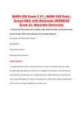 NURS 629 Exam 2 V1 &vert; NURS 629 Peds &vert; &NewLine;Actual Q&A with Rationale &lpar;NURS629 &NewLine;Exam 2&rpar; &vert; Maryville University 