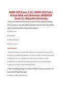 NURS 629 Exam 2 V1&ndash;V3 &vert; NURS 629 Peds &vert; Maryville University &vert; Actual Q&A with Rationale &lpar;NURS629 Exam 2&rpar;