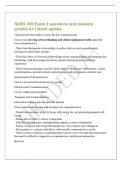 NURS 305 Exam 2 questions and answers&NewLine;graded A&plus; &vert; latest update&NewLine;Characteristic that makes a nurse the best communicator&NewLine;Nurses who develop critical thinking and clinical judgement skills make the&NewLine;best communicators&NewLine;- They form therapeutic relationshi