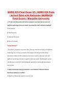 NURS 629 Final Exam V3 &vert; NURS 629 Peds &NewLine;&vert; Actual Q&A with Rationale &lpar;NURS629 &NewLine;Final Exam&rpar; &vert; Maryville University