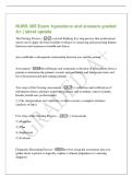 NURS 305 Exam 1questions and answers graded&NewLine;A&plus; &vert; latest update&NewLine;The Nursing Process - a critical thinking five-step process that professional&NewLine;nurses use to apply the best available evidence to caregiving and promoting human&NewLine;functions and responses to h