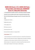 NURS 629 Exam 4 V1&ndash;V3 &vert; NURS 629 Peds &vert; Maryville University &vert; Actual Q&A with Rationale &lpar;NURS629 Exam 4&rpar;
