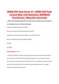 NURS 629 Final Exam V1&ndash;V3 &vert; NURS 629 Peds &vert; Maryville University &vert; Actual Q&A with Rationale &lpar;NURS629 Final Exam&rpar;