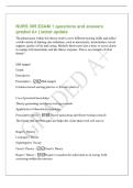 NURS 305 EXAM 1 questions and answers&NewLine;graded A&plus; &vert; latest update&NewLine;The phenomena within this theory tend to cross different nursing fields and reflect&NewLine;a wide variety of nursing care situations&comma; such as uncertainty&comma; incontinence&comma; social&NewLine;support&comma; quality o