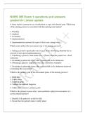 NURS 305 Exam 1 questions and answers&NewLine;graded A&plus; &vert; latest update&NewLine;A nurse teaches a patient to use visualization to cope with chronic pain&period; Which step&NewLine;of the nursing process is associated with this nursing intervention&quest;&NewLine;1&period; Planning&NewLine;2&period; Analysis&NewLine;3&period; Eval