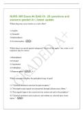 NURS 305 Exam &num;4 EAQ Ch&period; 25 questions and&NewLine;answers graded A&plus; &vert; latest update&NewLine;Which drug may cause tinnitus as a side effect&quest;&NewLine;1&rpar; Aspirin&NewLine;2&rpar; Tramadol&NewLine;3&rpar; Indomethacin&NewLine;4&rpar; Acetaminophen - 1&NewLine;Which drug is an opioid agonist-antagonist&quest; Select all that appl