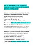 BSN 225 HESI RN Exam Questions and Correct Answers&colon; Complete Study Guide & Practice Test