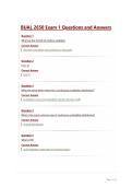 BUAL 2650 Exam 1 Questions and Answers