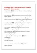 NURS 404 Final Exam questions and answers&NewLine;graded A&plus; &vert; latest update&NewLine;what is leadership - the process of influencing people to accomplish goals&semi;&NewLine;more focused on people&NewLine;what is management - coordination and integration of resources through&NewLine;planning&comma; or