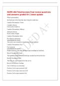 NURS 404 Fetal&sol;neonate final review questions&NewLine;and answers graded A&plus; &vert; latest update&NewLine;What is presentation&NewLine;the body part of the fetus that enters the pelvic inlet first&NewLine;Cephalic Presentation&colon; Vertex&NewLine;Complete flexion&NewLine;Fetus neck is tucked in&NewLine;Cephalic P