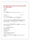 Nurs 404 exam 4 questions and answers graded&NewLine;A&plus; &vert; latest update&NewLine;preparedness&NewLine;mitigation&NewLine;response&NewLine;recovery - what are the 4 phases of disaster response&NewLine;identify risks&NewLine;execute response plans&NewLine;prepare for all types - nurses role pre-event in emergenci