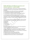 NURS 405 Week 2 ATI Missed questions and&NewLine;answers graded A&plus; &vert; latest update&NewLine;A nurse is providing teaching to a client who has a prescription for famotidine to&NewLine;treat a gastric ulcer&period; Which of the following statements should the nurse include in&NewLine;the teac