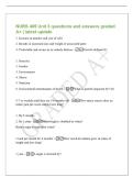 NURS 405 Unit 3 questions and answers graded&NewLine;A&plus; &vert; latest update&NewLine;1&period; Increase in number and size of cells&NewLine;2&period; Results in increased size and weight of associated parts&NewLine;3&period; Predictable and occurs in an orderly fashion - Growth defined &lpar;3&rpar;