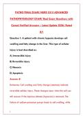 NURS 5315 ADVANCED PATHOPHYSIOLOGY FINAL EXAM PREP&colon; 200&plus; PRACTICE QUESTIONS & ANSWERS WITH RATIONALES - LATEST 2026 EDITION&NewLine;