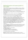 NURS 405 questions and answers graded A&plus; &vert;&NewLine;latest update&NewLine;A patient with gastroesophageal reflux disease &lpar;GERD&rpar; has a diagnosis of Barrett&NewLine;esophagus with early cellular atypia&period; What principle should be integrated into the&NewLine;patient's subsequent ca