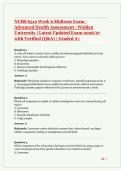 NURS 6512 Week 6 Midterm Exam - Advanced Health Assessment - Walden University &vert; Latest Updated Exam 2026&sol;27 with Verified &lpar;Q&A&rpar; &vert; Graded A&plus;