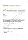 NURS 405 Liver disorders questions and&NewLine;answers graded A&plus; &vert; latest update&NewLine;What is considered the normal amount of serum bilirubin found in the blood&quest;&NewLine;<1&period;5 mg&sol;dL&NewLine;A client with multiple pain-related injuries to the back&comma; knees&comma; and hips is admitted&NewLine;w