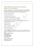 NURS 405 Exam 3 questions and answers&NewLine;graded A&plus; &vert; latest update&NewLine;The nurse is caring for a 4-year-old with oral vesicles and ulcers from herpangina&period;&NewLine;The child is refusing fluids due to the pain and the mother is concerned about his&NewLine;hydration status&period; Wh