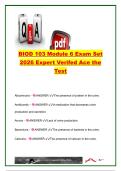 BIOD 103 EXAM COMPLETE PACKAGE DEAL
