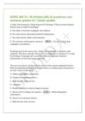NURS 405 Ch&period; 39 &lpar;Hinkle&rpar; &lpar;ML 8&rpar; questions and&NewLine;answers graded A&plus; &vert; latest update&NewLine;A client with dysphagia is being prepared for discharge&period; Which outcome indicates&NewLine;that the client is ready for discharge&quest;&NewLine;A&period; The client is free from esophagitis and achalas