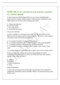 NURS 405 Ch 61 questions and answers graded&NewLine;A&plus; &vert; latest update&NewLine;A client diagnosed with Huntington disease is on a disease-modifying drug&NewLine;regimen and has a urinary catheter in place&period; Which potential complication is the&NewLine;highest priority for the nurse wh