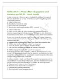 NURS 405 ATI Week 3 Missed questions and&NewLine;answers graded A&plus; &vert; latest update&NewLine;A nurse is caring for a client who has a prescription for subdermal etonogestrel&period;&NewLine;The nurse should alert the provider about which of the following findings in the&NewLine;client