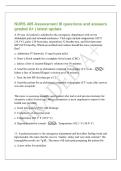 NURS 405 Assessment III questions and answers&NewLine;graded A&plus; &vert; latest update&NewLine;A 30 year old patient is admitted to the emergency department with severe&NewLine;abdominal pain and rebound tenderness&period; Vital signs include temperature 102&deg;F&NewLine;&lpar;38&period;3&deg;C&rpar;&comma; pulse 120 beats&sol;mi
