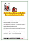 HACCP Exam Study Guide & Practice Questions &lpar;2026&rpar; &vert; 150&plus; Questions &vert; HACCP Principles&comma; CCP Decision Tree&comma; Hazard Analysis&comma; Critical Limits & Food Safety Management