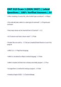 CNIT 315 Exam 1 &lpar;2026&sol;2027&rpar; &vert; Latest&NewLine;Questions &vert; 100&percnt; Verified Answers &vert; A&plus;