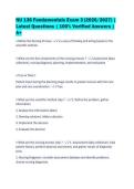 NU 136 Fundamentals Exam 3 &lpar;2026&sol;2027&rpar; &vert;&NewLine;Latest Questions &vert; 100&percnt; Verified Answers &vert;&NewLine;A&plus;