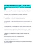 NU 136 Fundamentals Exam 1 &lpar;2026&sol;2027&rpar; &vert;&NewLine;Latest Questions &vert; 100&percnt; Verified Answers &vert;&NewLine;A&plus;