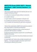 ABCTE PTK Exam &lpar;2026&sol;2027&rpar; &vert; Newest&NewLine;Questions &vert; 100&percnt; Correct Answers &vert; A&plus;&NewLine;Verified