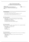 CNA WRITTEN EXAM 2026 COMPLETE EXAM QUESTIONS AND ANSWERS 100&percnt; VERIFIED A&plus; GRADE ASSURED&excl;&excl;&excl;&excl;&excl; NEW LATEST UPDATE&excl;&excl;&excl;&excl;