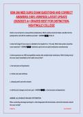 BSN 266 MED SURG EXAM QUESTIONS AND CORRECT ANSWERS &lpar;100&percnt; VERIFIED&rpar; LATEST UPDATE &lpar;2026&sol;2027&rpar; A&plus; GRADED BEST FOR DISTINCTION-NIGHTINGLE COLLEGE