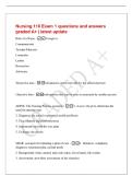Nursing 110 Exam 1 questions and answers&NewLine;graded A&plus; &vert; latest update&NewLine;Role of a Nurse - Caregiver&NewLine;Communicator&NewLine;Teacher&sol;Educator&NewLine;Counselor&NewLine;Leader&NewLine;Researcher&NewLine;Advocate&NewLine;Subjective data - in