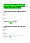 TestOut Linux Pro Exam 26 Questions and Correct Answers&colon; Complete Study Guide & Practice Test