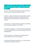 COMM 216 Concordia Final Exam &lpar;2026&sol;2027&rpar;&NewLine;&vert; Recent Questions &vert; 100&percnt; Accurate Answers &vert;&NewLine;A&plus; Verified