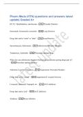 Pharm Meds &lpar;HTN&rpar; questions and answers latest&NewLine;update&vert; Graded A&plus;&NewLine;HCTZ&comma; Chlorthalidone&comma; metolazone - Thiazide Diuretics&NewLine;furosemide&comma; bumetanide&comma; torsemide - Loop Diuretics&NewLine;Drugs that end in "mide" or "nide" - Loop Diuretics&NewLine;S