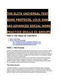 2026&sol;2027 S-Tier Elite Test Bank&colon; SWK 640 Advanced Social Work Practice Skills II &lpar;Groups&rpar; &vert; 18&plus; High-Yield Questions & Rationales