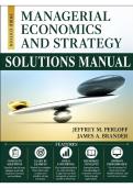 Solutions Manual for Managerial Economics and Strategy&comma; 3rd Edition &lpar;Perloff & Brander&comma; 2020&rpar; &vert; All Chapters 2&ndash;17 Covered