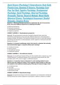 Social Science &lpar;Psychology&rpar; &vert; Comprehensive Study Guide&comma; Practice Exam&comma; Questions & Answers&comma; Psychology Exam Prep Test Bank&comma; Cognitive Psychology&comma; Developmental Psychology&comma; Social Psychology&comma; Abnormal Psychology&comma; Personality Theories&comma; Research Methods&comma; Me